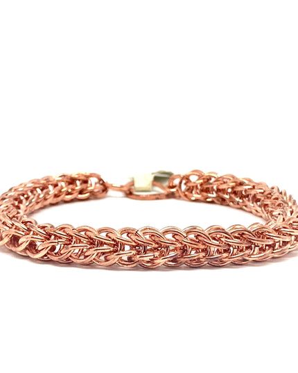 Chunky Foxtail Chainmaille Bracelet in Copper