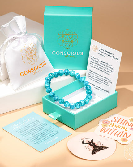 Empire of Her Own – Premium Blue Amazonite Bracelet