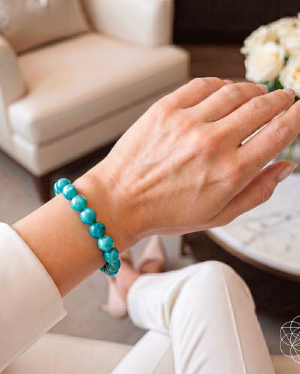 Empire of Her Own – Premium Blue Amazonite Bracelet