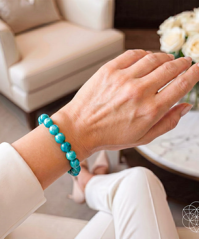 Empire of Her Own – Premium Blue Amazonite Bracelet