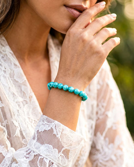 Empire of Her Own – Premium Blue Amazonite Bracelet