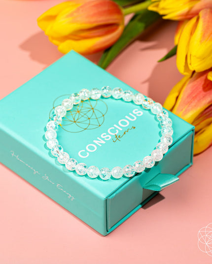 Emotional Ice Bath – The Ice Quartz Bracelet | 6mm
