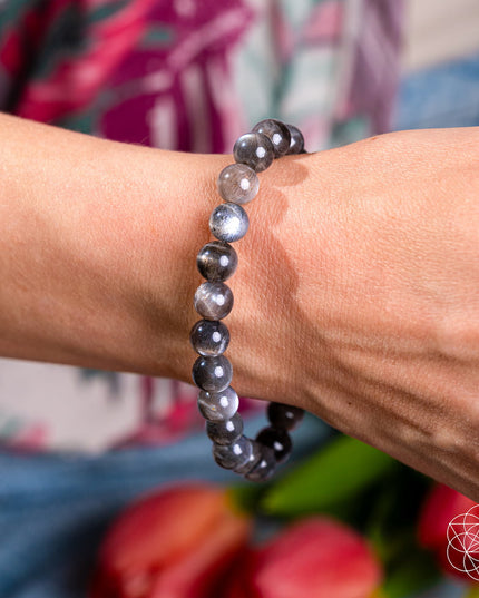 The Empath’s Cord Cutter – Black Moonstone Bracelet