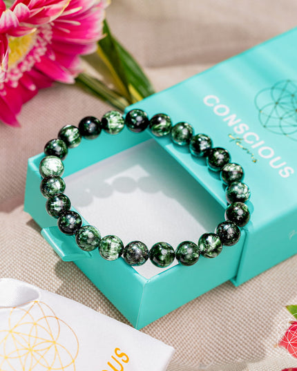 Angel Energy – Rare Seraphinite Bracelet of Transformation