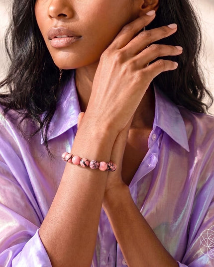 The Love Frequency – Rhodonite Bracelet of Forgiveness