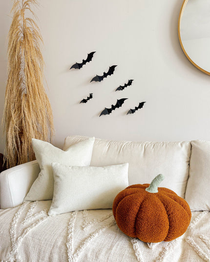 Jumbo Sherpa Orange Pumpkin Pillow