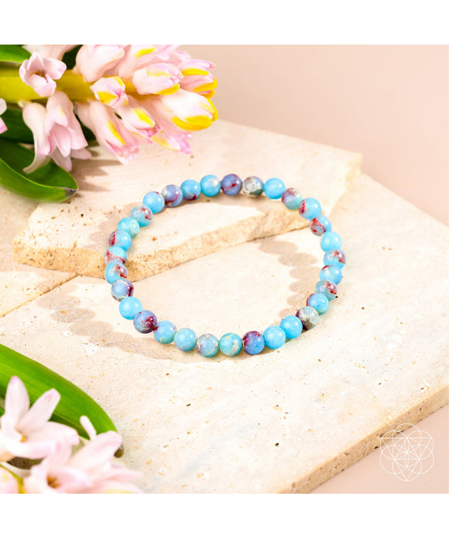 Empath’s Shield - Aqua Terra Jasper Bracelet | Dainty