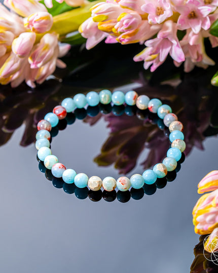 Empath’s Shield - Aqua Terra Jasper Bracelet | Dainty
