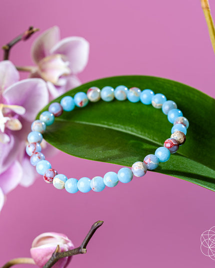 Empath’s Shield - Aqua Terra Jasper Bracelet | Dainty