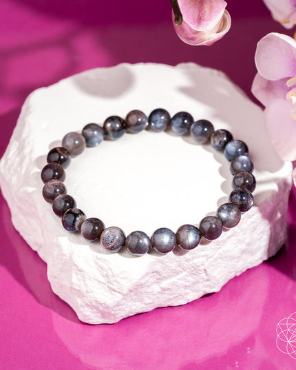 The Empath’s Cord Cutter – Black Moonstone Bracelet
