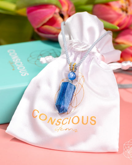 The Aura Shield - Rare Kyanite Pendant