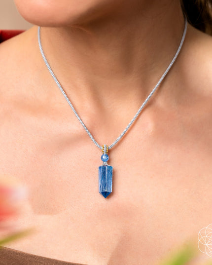 The Aura Shield - Rare Kyanite Pendant