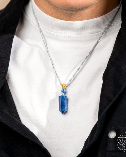 The Aura Shield - Rare Kyanite Pendant