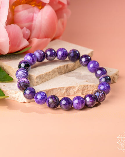 Unshakeable Intuition - Rare Siberian Charoite Bracelet