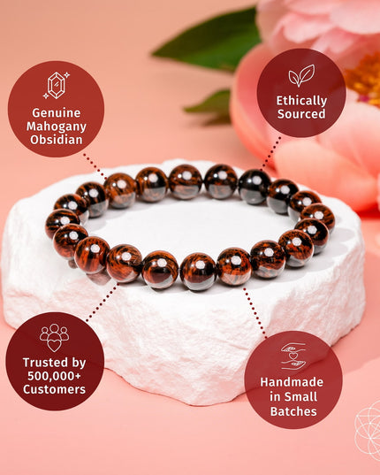 The Self-Sabotage Breaker - Mahogany Obsidian Bracelet