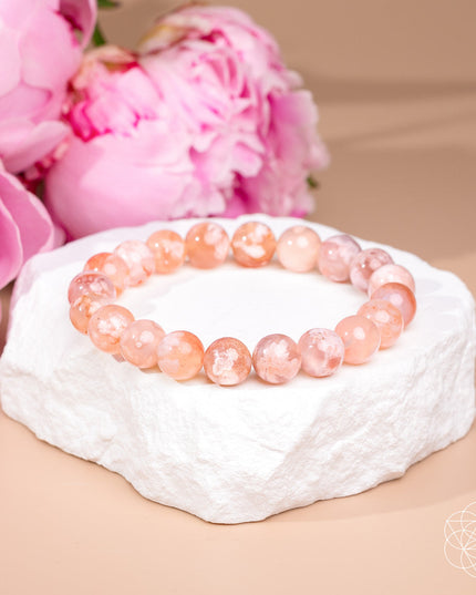 The Woman You’re Becoming - Sakura Flower Agate Bracelet