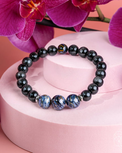 Shattered, Then Whole: Ultra-Rare Namibian Pietersite Bracelet