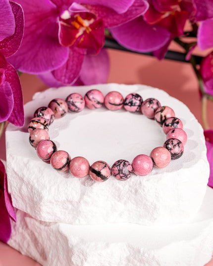 The Love Frequency – Rhodonite Bracelet of Forgiveness