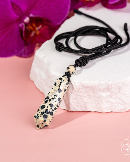 My World Has Color Again – The Dalmatian Jasper Pendant