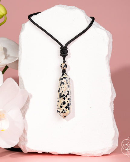 My World Has Color Again – The Dalmatian Jasper Pendant