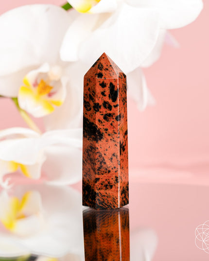 Cut the Cord, Keep Your Fire - Mahogany Obsidian Point