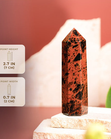 Cut the Cord, Keep Your Fire - Mahogany Obsidian Point