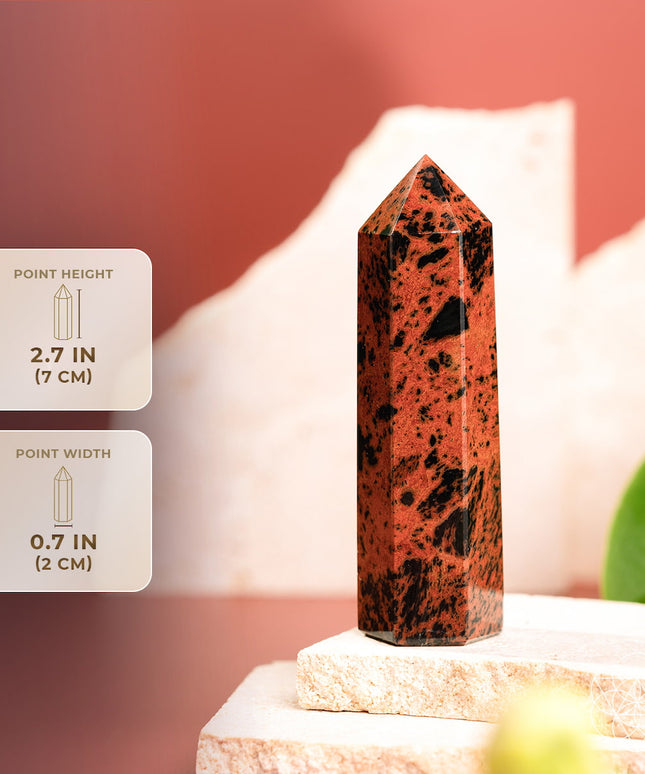 Cut the Cord, Keep Your Fire - Mahogany Obsidian Point