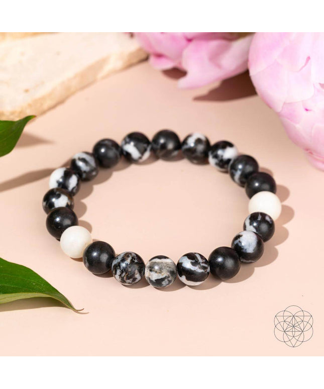 Permission to Pause - The Zebra Jasper Bracelet