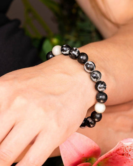 Permission to Pause - The Zebra Jasper Bracelet