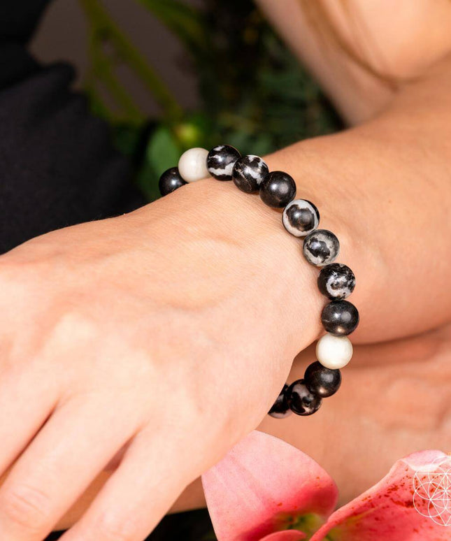 Permission to Pause - The Zebra Jasper Bracelet