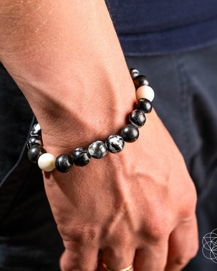 Permission to Pause - The Zebra Jasper Bracelet