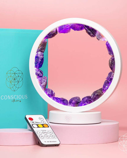 Stress Less, Sleep More – Amethyst Healing Lamp