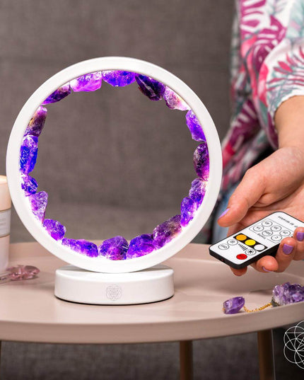 Stress Less, Sleep More – Amethyst Healing Lamp