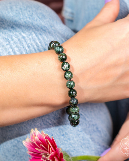 Angel Energy – Rare Seraphinite Bracelet of Transformation