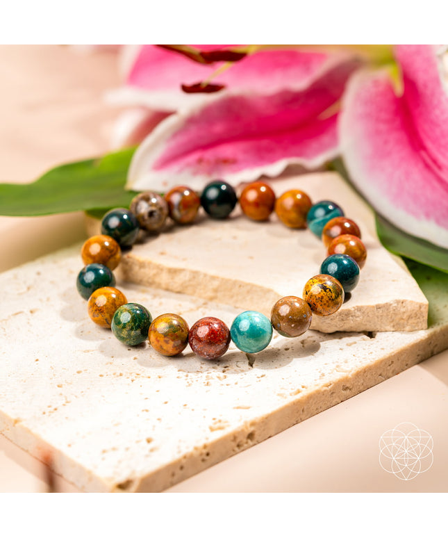 Quiet My Mind – Ocean Jasper Bracelet