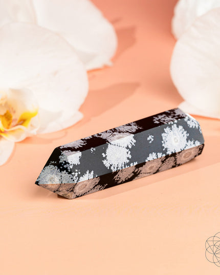Spiritual Bodyguard - Snowflake Obsidian Point