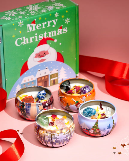 Christmas Candle Set: Stress Less, Cheer More