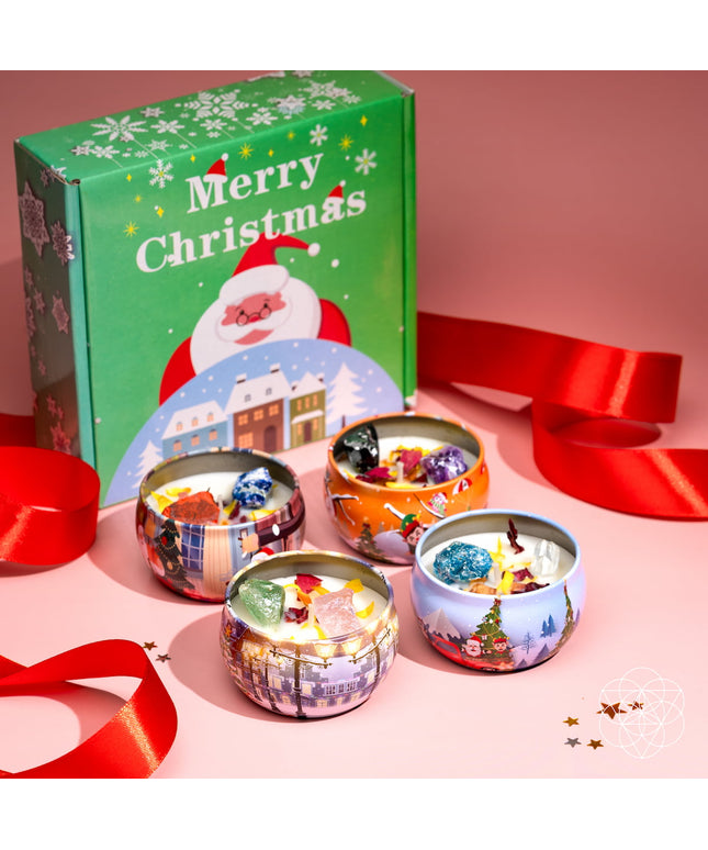 Christmas Candle Set: Stress Less, Cheer More