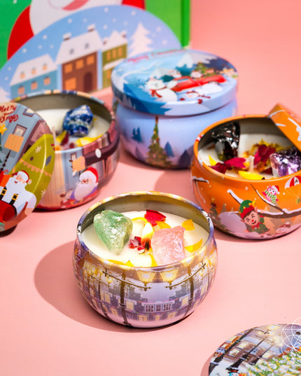 Christmas Candle Set: Stress Less, Cheer More