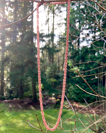Delicate Byzantine Chainmaille Necklace in Copper