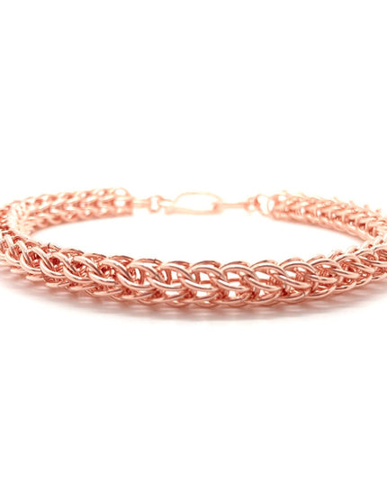 Foxtail Chainmaille Bracelet in Copper