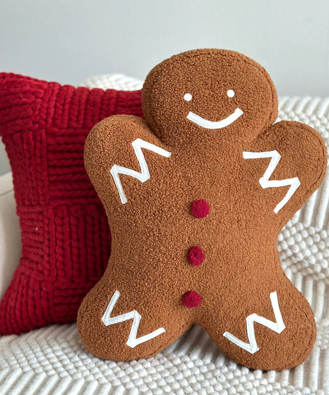 Gingerbread Man & Girl Holiday Pillow Set