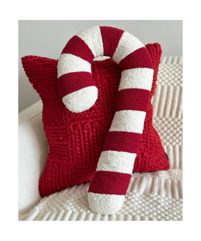 Candy Cane Shaped Pillow