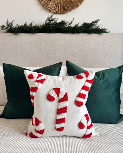 Candy Cane Pillow Cover