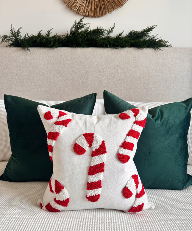 Candy Cane Pillow Cover