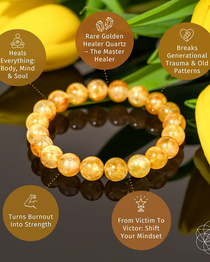 The Master Reset – Golden Healer Quartz Bracelet