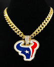 Golden-Houston Texans / Link Chain / 24inches