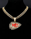 Golden-Kansas City Chiefs / Link Chain / 24inches