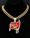 Golden-Tampa Bay Buccaneers / Link Chain / 24inches