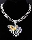 silvery-Jacksonville Jaguars / Link Chain / 24inches
